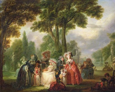 Ein Treffen im Park von Francois Louis Joseph Watteau